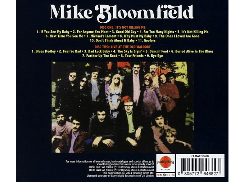 Michael Bloomfield - It's Not Killing Me/Live At The Old Waldorf [CD] — Foto 2 von 2