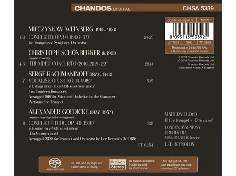 Thumbnail - London Symphony Orchestra Lee Reyno - Resonance (SACD Hybrid)