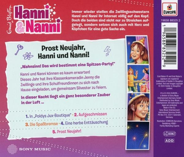 Rückseite einer CD mit Cartoonbildern und Text.
