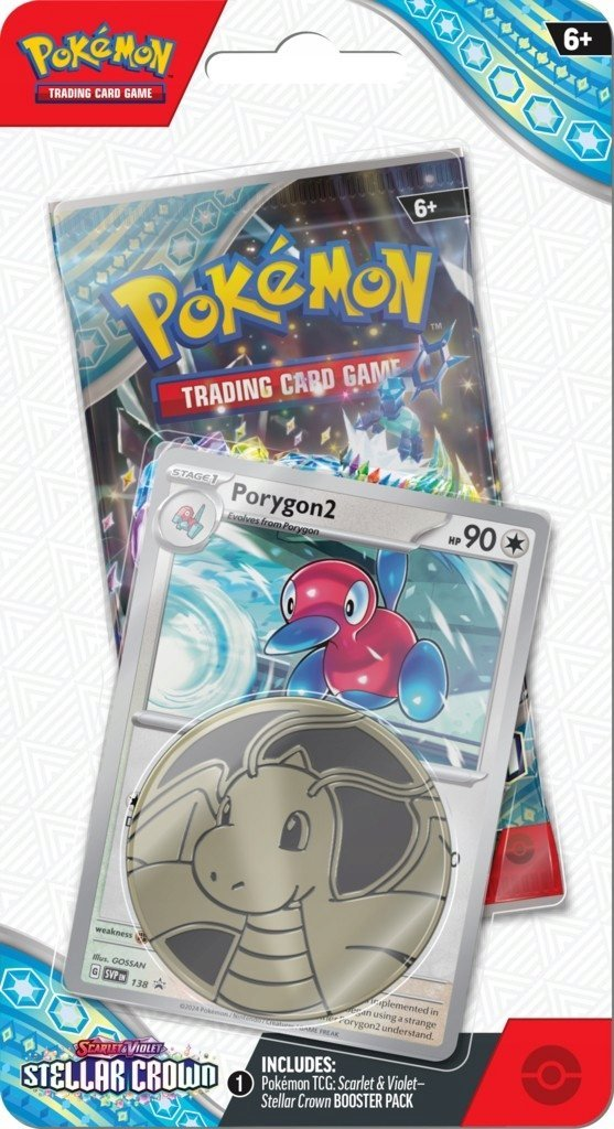 Pakiet kart kolekcjonerskich Pokémon. Zawiera kartę Porygon2, monetę i pakiet wzmacniający Scarlet & Violet. Pakiet jest oznaczony 6+.