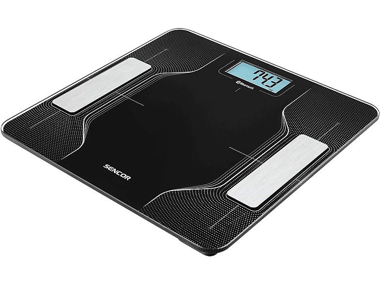 Cyfrowa Waga Łazienkowa Sencor SBS 8002BK Czarny noir 180 kg – zdjęcie 3