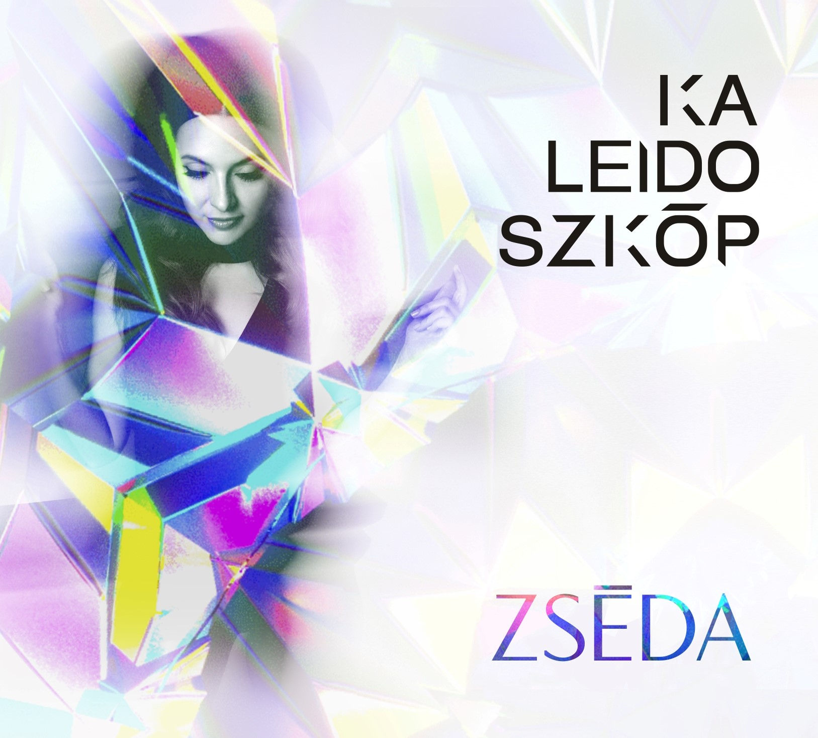Album borító egy nő arcával és szöveggel: KA LEIDO SZKÓP, ZSÉDA.