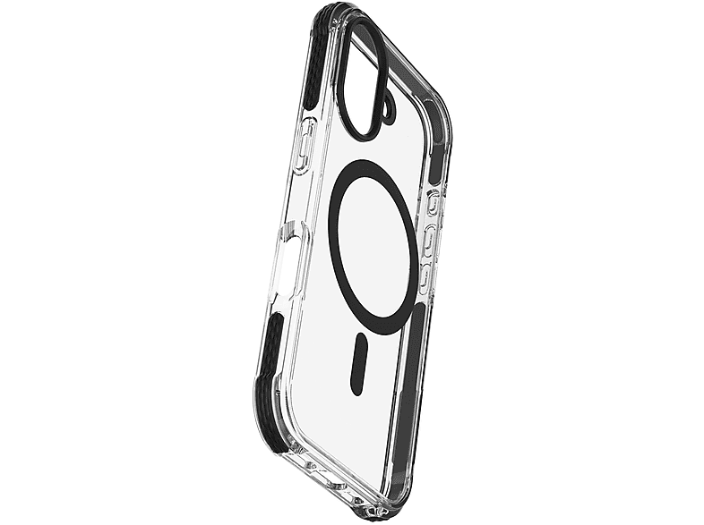 Cellularline Tetra Force Strong Guard, Cover Magsafe per iPhone 16,Trasparente