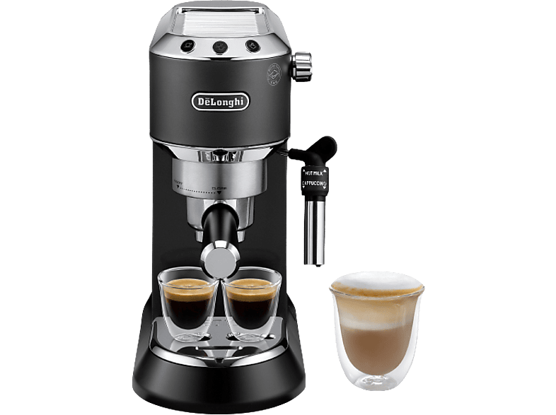 De'Longhi EC685.BK Dedica Style Espressomaschine (Schwarz, 1350 Watt, 15 bar)