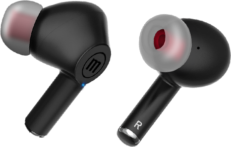 MAXELL MAXPODS vezeték nélküli TWS Bluetooth fülhallgató mikrofonnal, fekete (348596)