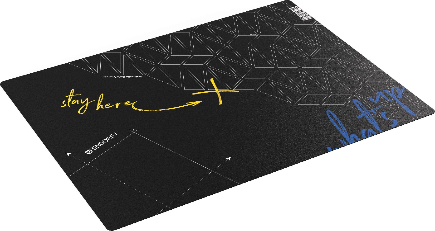 ENDORFY Floor Pad FR120R, padlóvédő szőnyeg, PVC, 900x1200x2,2 mm, fekete (EY8G001)