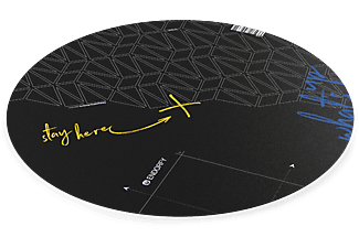 ENDORFY Floor Pad FP110C, kör alakú padlóvédő szőnyeg, PVC, 1100x1100x2,2 mm, fekete (EY8G003)