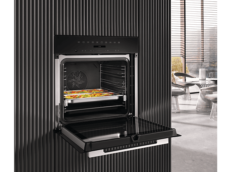 MIELE DGC 7151, Einbaubackofen (Einbaugerät, 76 l, 595 mm breit), BlackLine, Dampfgarfunktion