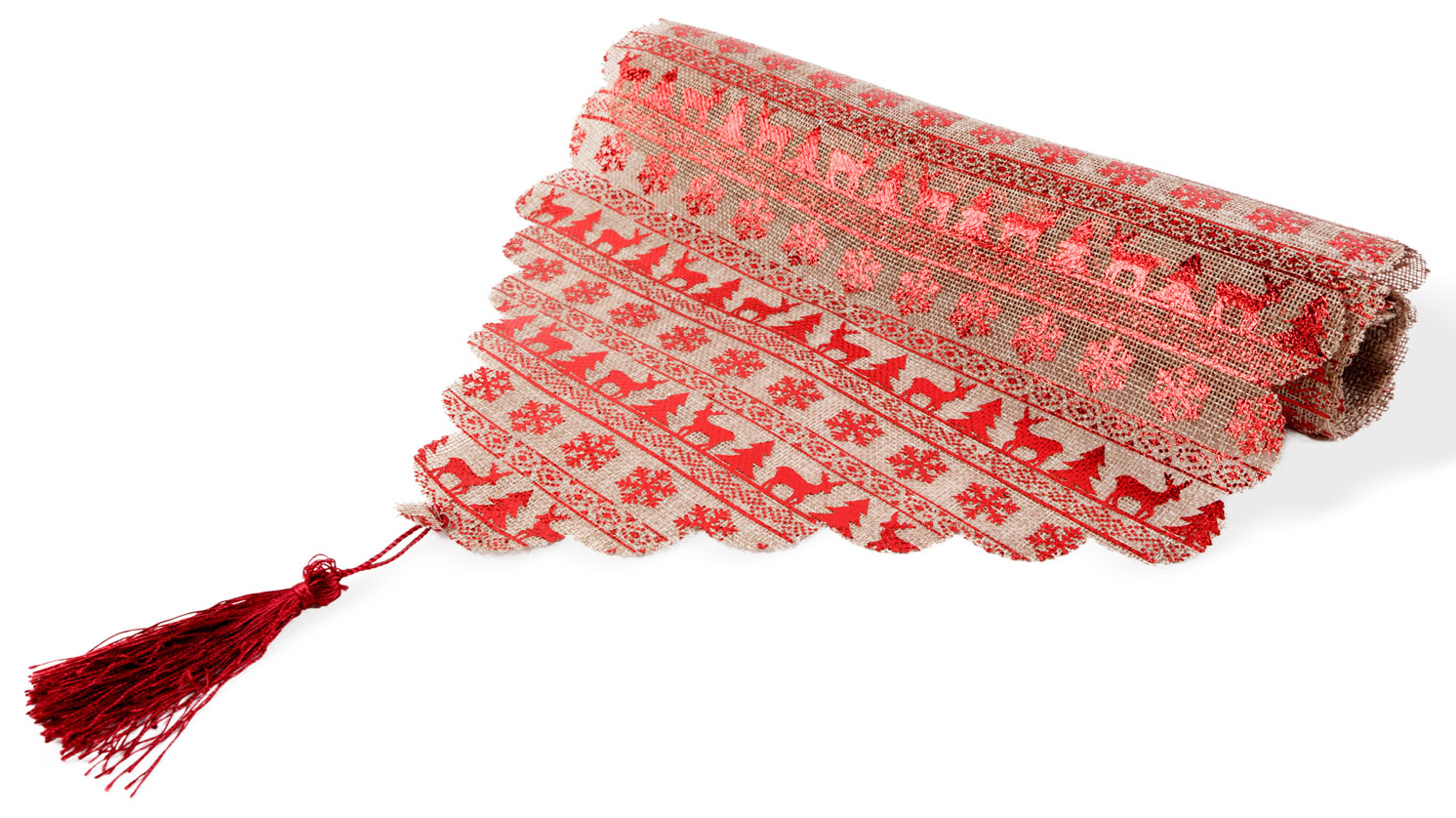 FAMILY CHRISTMAS Karácsonyi asztalterítő futó, 180x35 cm (58535G)