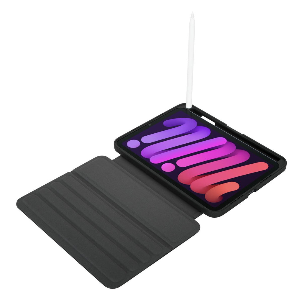 Una tableta con funda y un lápiz óptico.