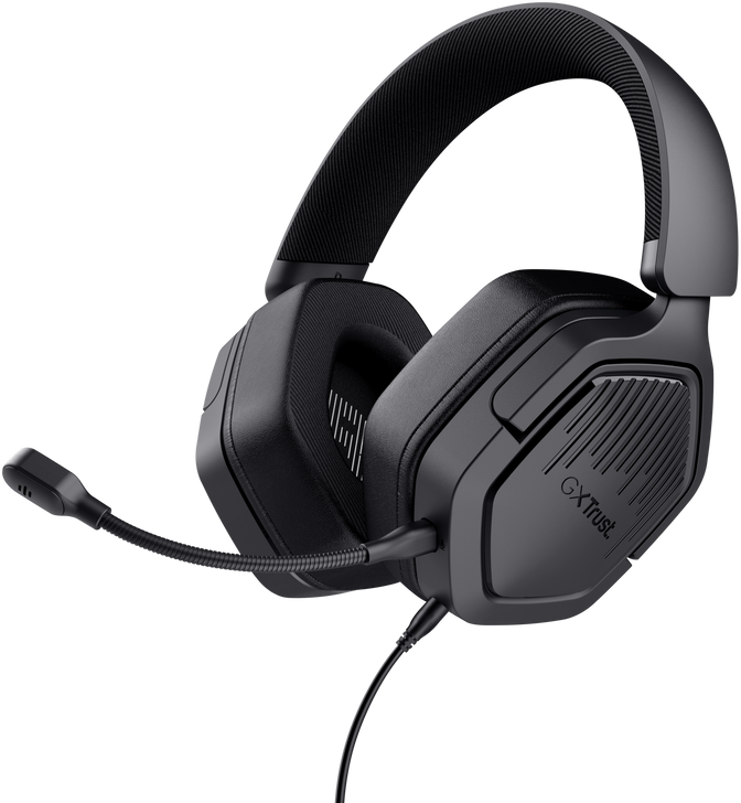 TRUST GXT 492 Carus vezetékes fejhallgató mikrofonnal, 3,5mm jack, fekete (25447)