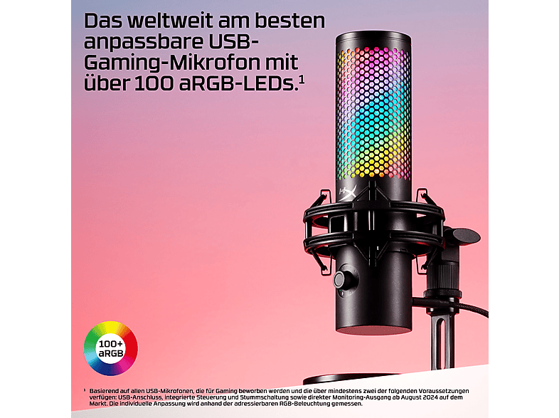 Thumbnail - HYPERX QuadCast 2 S - USB Standmikrofon, Schwarz