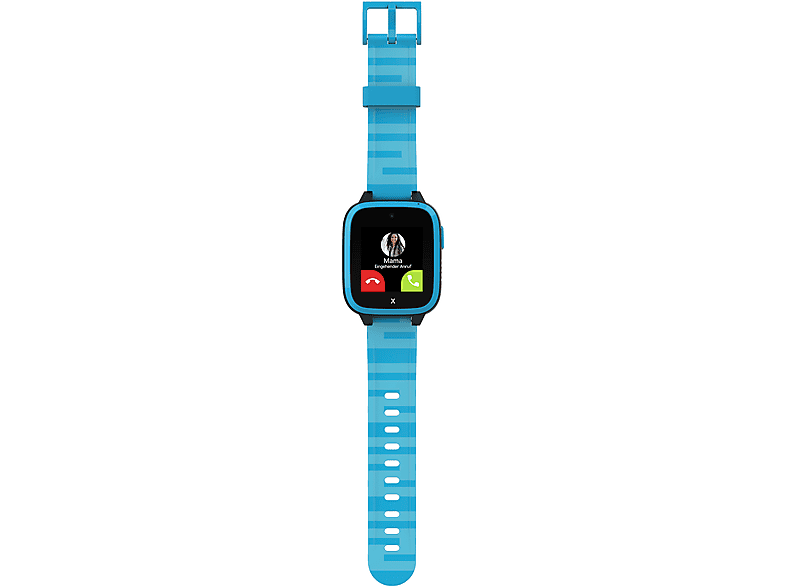 XPLORA XGO3 2. Generation, inkl. Freenet SIM Kinder Smartwatch Silikon, Langer Teil: 112 x 20 mm, kurzer 83 Blau