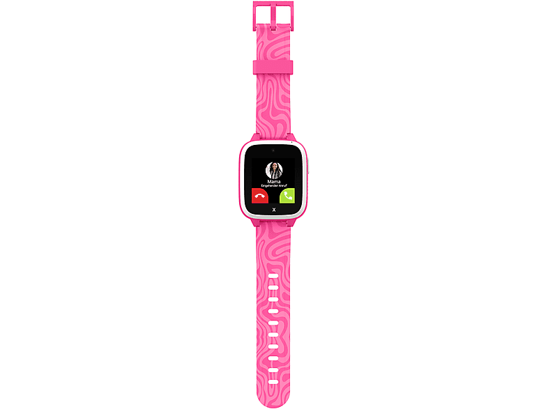 XPLORA XGO3 2. Generation, inkl. Freenet SIM Kinder Smartwatch Silikon, Langer Teil: 112 x 20 mm, kurzer 83 Pink