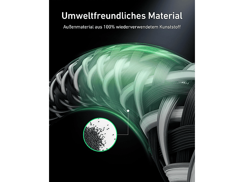 Thumbnail - ANKER Prime USB-C zu USB-C, 240W, Schnellladekabel, 0,9 m, Mehrfarbig