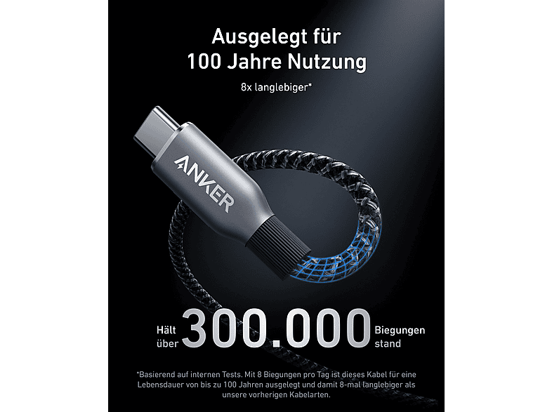 Thumbnail - ANKER Prime USB-C zu USB-C, 240W, Schnellladekabel, 0,9 m, Mehrfarbig