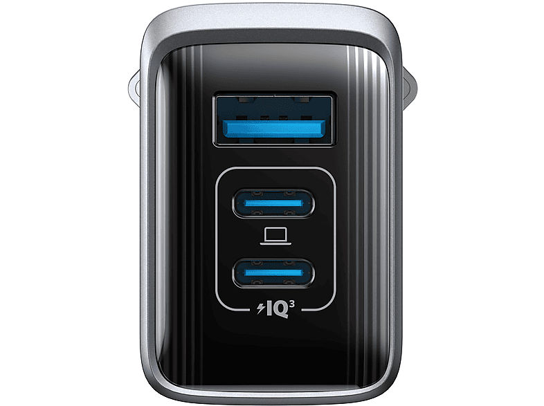 Anker Prime Ladegerät, 100W, 3 Ports, GaN, Silber — Foto 5 von 5