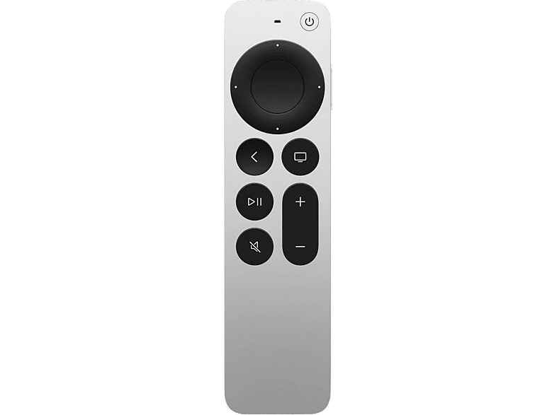 Apple Mando Siri Remote (3.ª generación), Siri, Clickpad táctil, Conector USB?C de carga, Plata