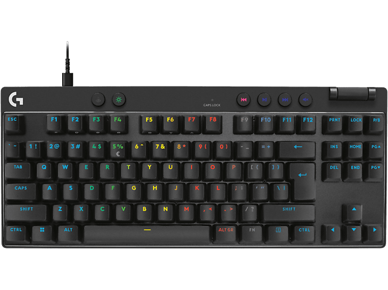 LOGITECH G PRO X TKL Rapid RGB Verlichting Bedraad Gamingtoetsenbord Zwart