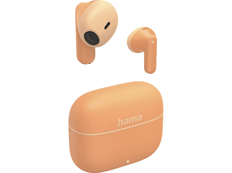 Hama Bluetooth-Kopfhörer "Freedom Light II", TWS, Earbuds, Sprachsteuerung, Orange; True Wireless Kopfhörer — Foto 2 von 5