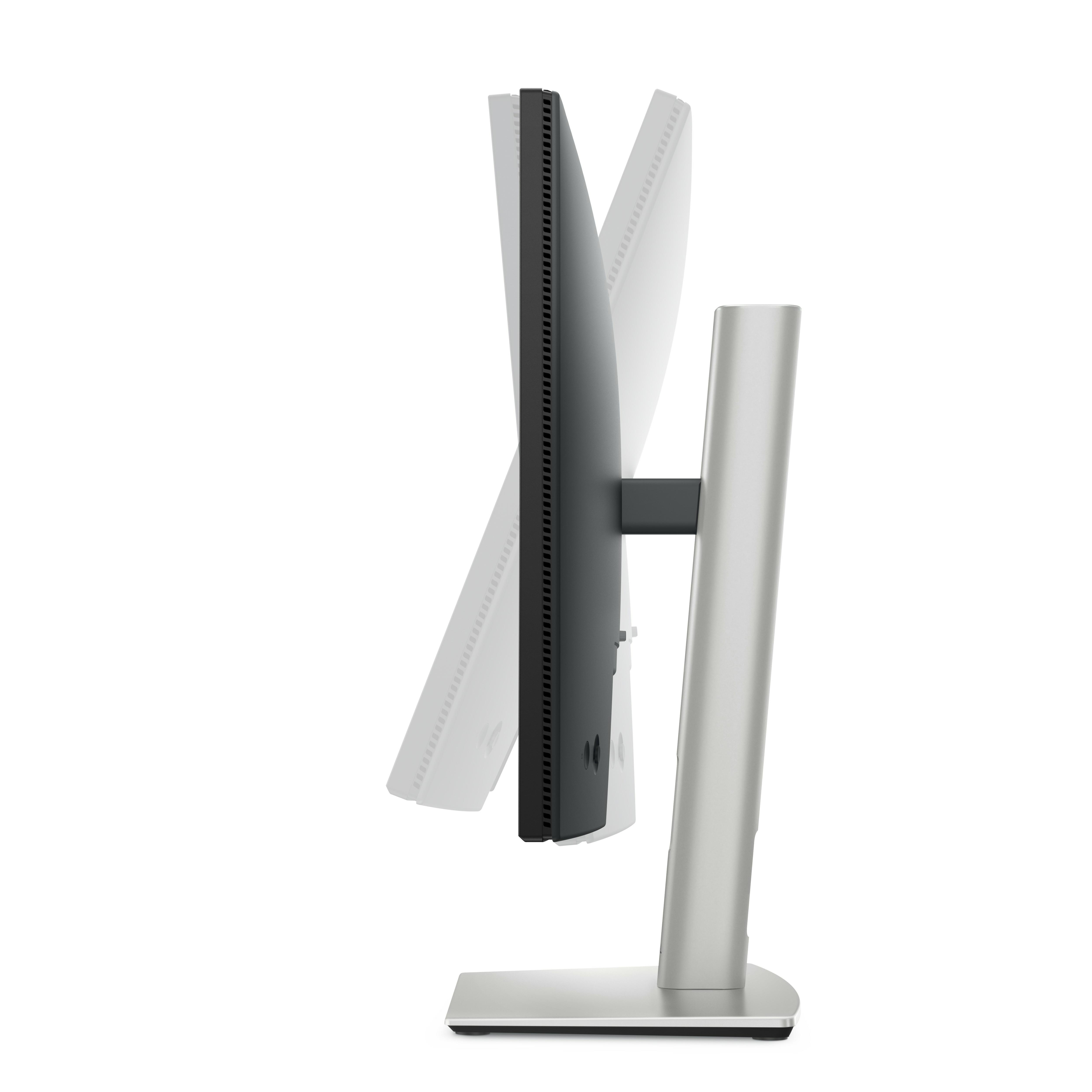 Computermonitor, Seitenansicht, mit einstellbarer Neigung.