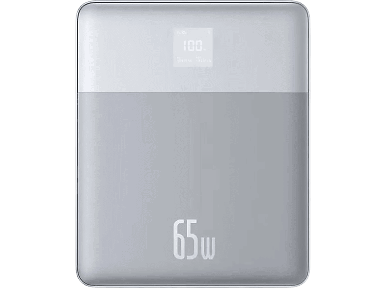 BASEUS Blade2 Dizüstü Bilgisayar Notebook için 65W 12.000 mAh Dijital Ekranlı PD Powerbank Silver