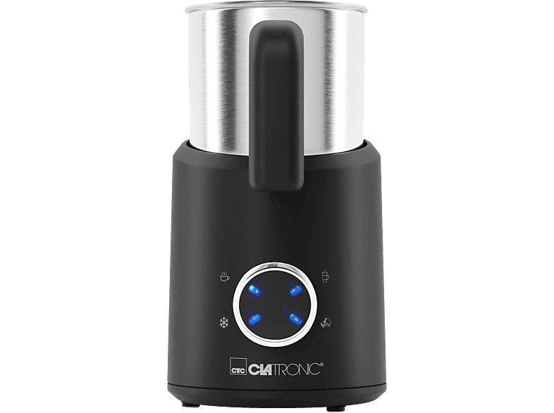 Clatronic MS 3812 Milchaufschäumer (Schwarz, 500 Watt, 300 ml)