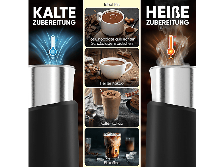 Clatronic MS 3812 Milchaufschäumer (Schwarz, 500 Watt, 300 ml) — Foto 2 von 5