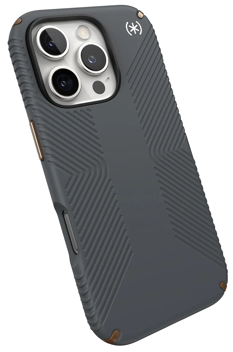 SPECK PRESIDIO2 GRIP iPhone 16 Pro tok, fekete/palaszürke (150778-3205)