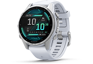 GARMIN Fenix 8 okosóra, AMOLED, 43 mm, sötétszürke, fekete szilikon szíjjal (010-02903-00)