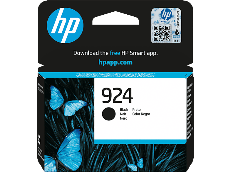 Cartucho de tinta - HP 924, Original, Hasta 500 páginas, Negro