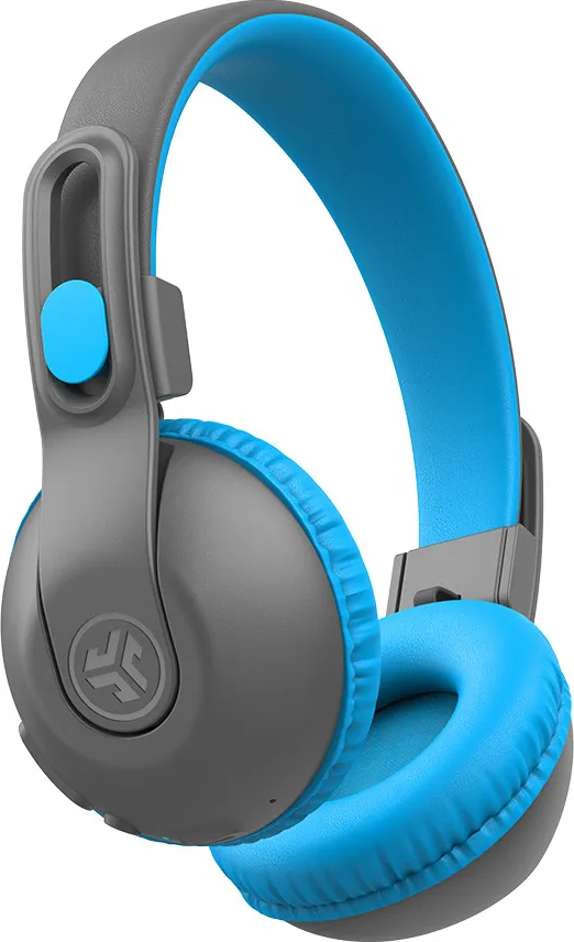 Cuffie grigie e blu. I padiglioni sono blu e l'archetto è grigio.
