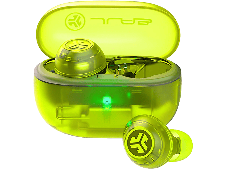 JLAB AUDIO GO POP ANC, In-ear True Wireless Kopfhörer Bluetooth Green/Transparent