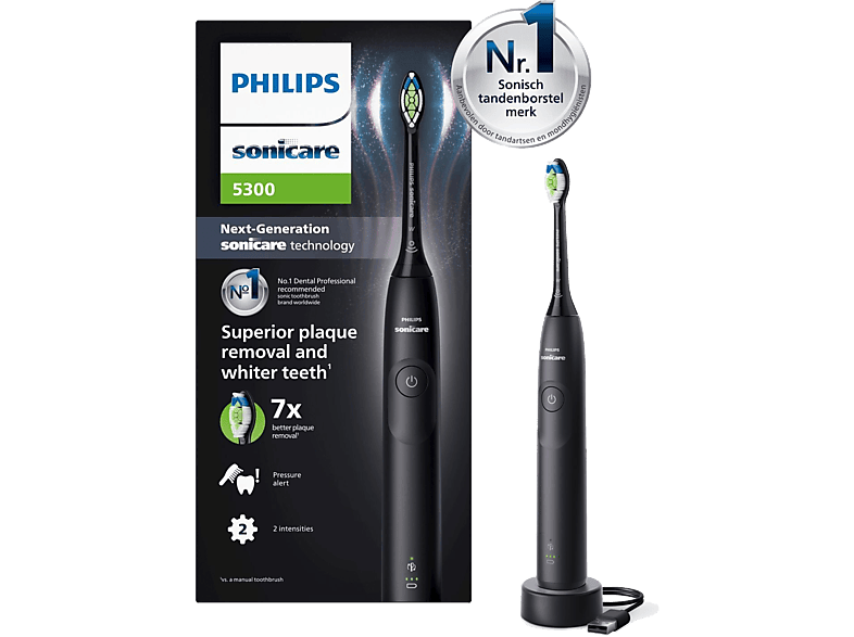 Brosse à dents électrique Philips Sonicare Série 5300 Noir HX7101/01