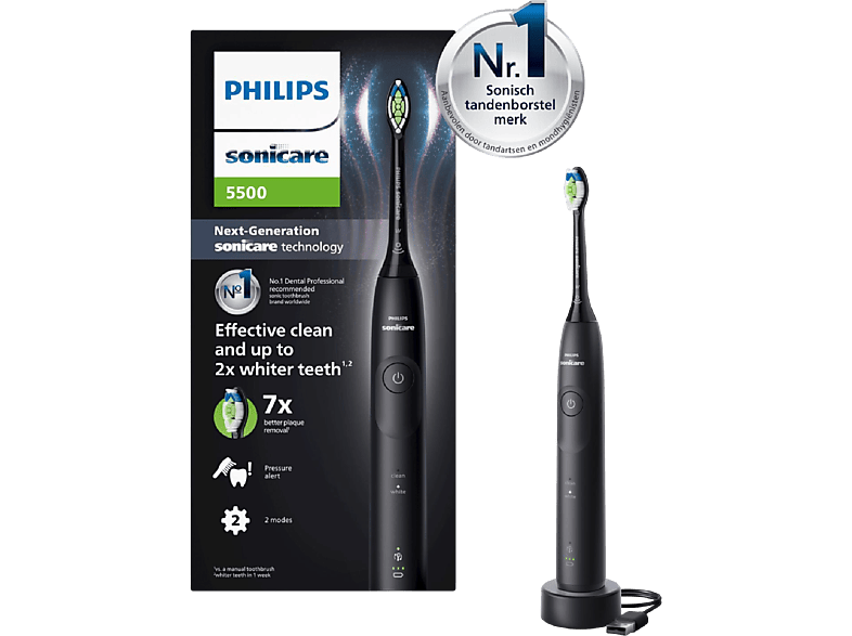 Philips Sonicare 5500 Series Brosse à dents électrique HX7111/01 Noir