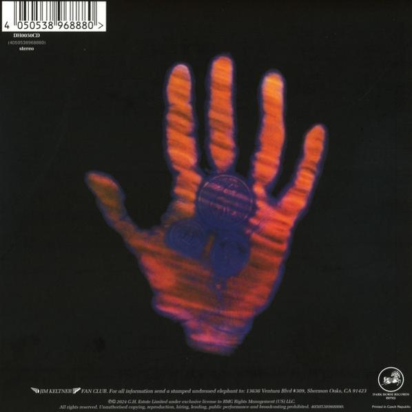Ein Schallplattencover mit einer Hand.