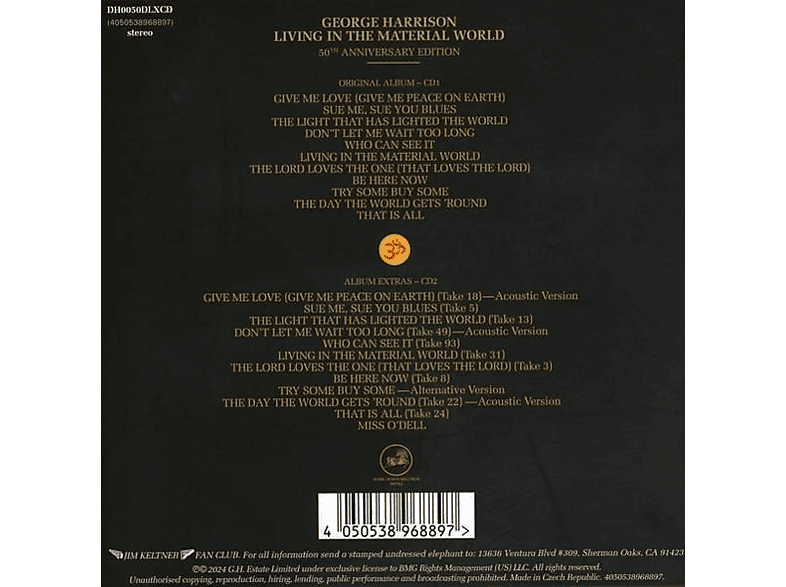 Thumbnail - George Harrison - Living In The Material World (50thAnniversary 2CD) (CD)