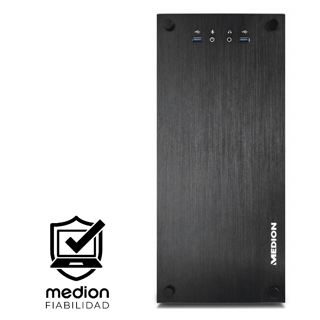 PC gaming - Medion Erazer Recon E10 MD35080 Profesional, Intel® Core™ i5-14400F, 16 GB RAM, 1 TB SSD, GeForce RTX™ 3050, Windows 11, Negro