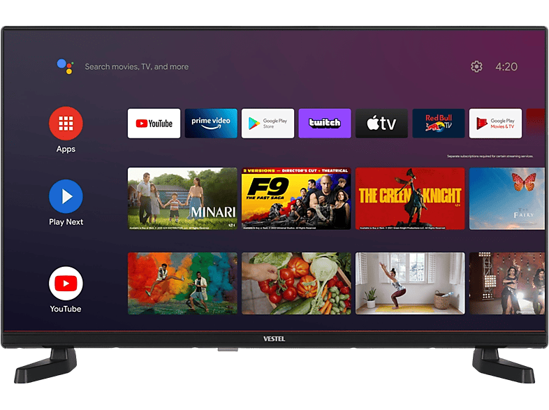 VESTEL 32FA9740 32" 80 Ekran Uydu Alıcılı Full HD Smart Android LED TV