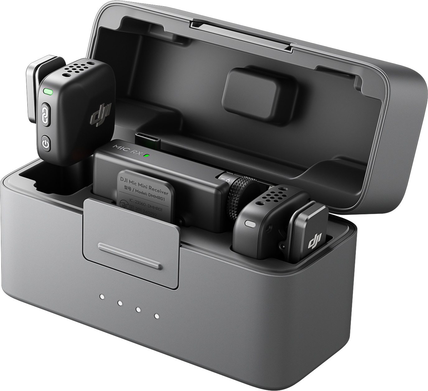 新品・未開封：DJI MIC MINI DJI Mic Mini (2 TX + 1 RX + Ladeschale) Funkmikrofonsystem
