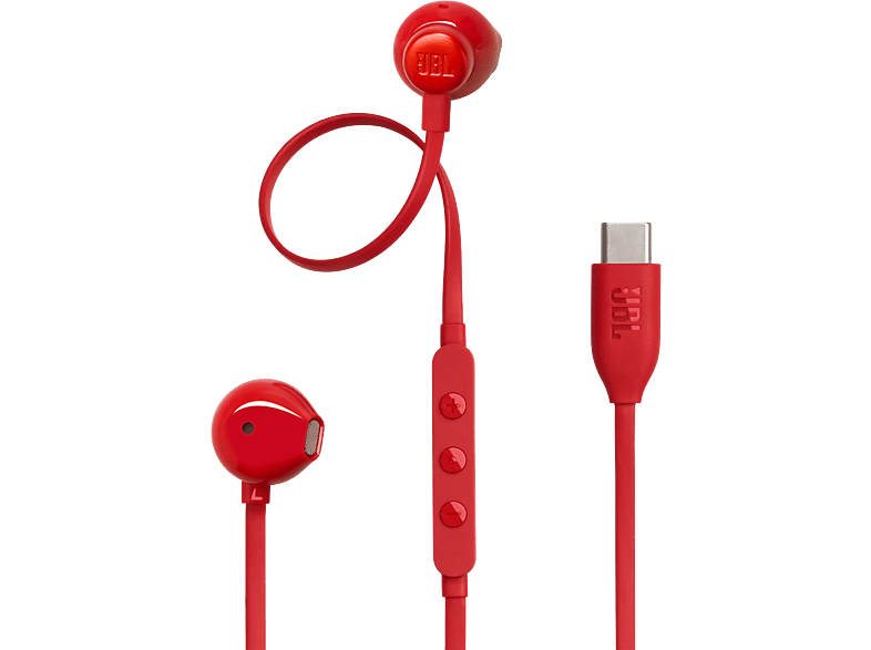JBL Oortjes Tune 305c In Ear Wired Usb-c Red