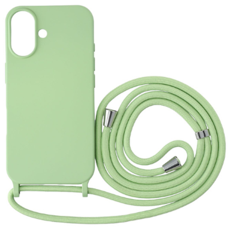 CASE AND PRO iPhone 16 TPU+PC fesztiváltok, nyári liget, azonos színű nyakbaakasztóval (FEST-IPH16PG-PG)