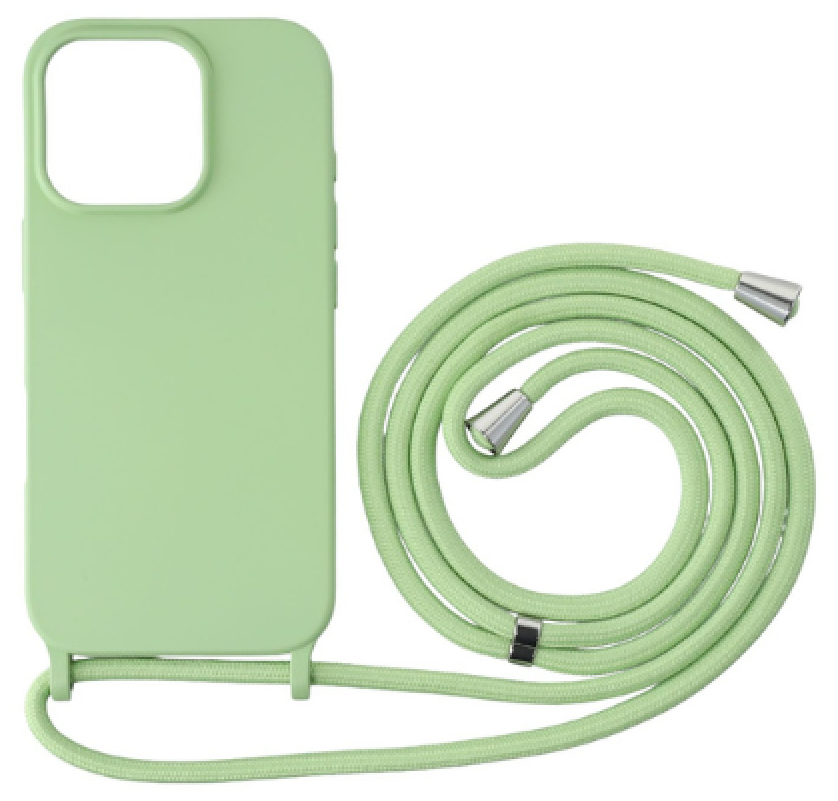 CASE AND PRO iPhone 16 Pro Max TPU+PC fesztiváltok, nyári liget, azonos színű nyakbaakasztóval (FEST-IPH16PMPGPG)