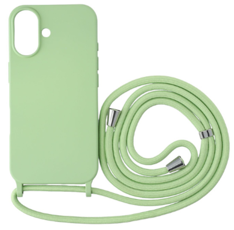 CASE AND PRO iPhone 16 Plus TPU+PC fesztiváltok, nyári liget, azonos színű nyakbaakasztóval (FEST-IPH16PPG-PG)