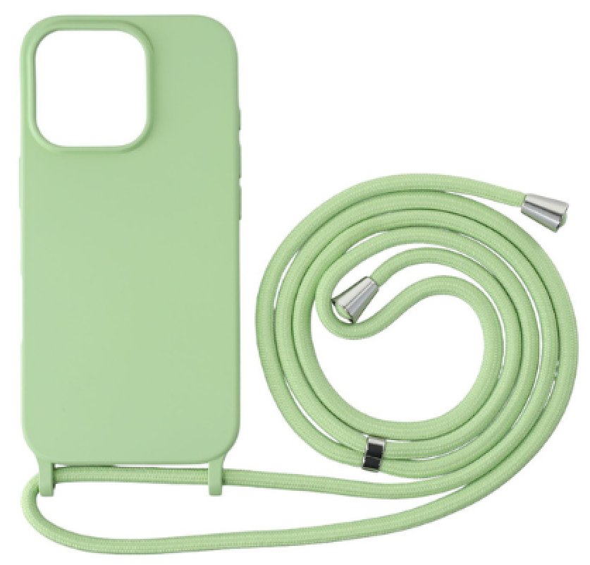 CASE AND PRO iPhone 16 Pro TPU+PC fesztiváltok, nyári liget, azonos színű nyakbaakasztóval (FEST-IPH16PRPGPG)