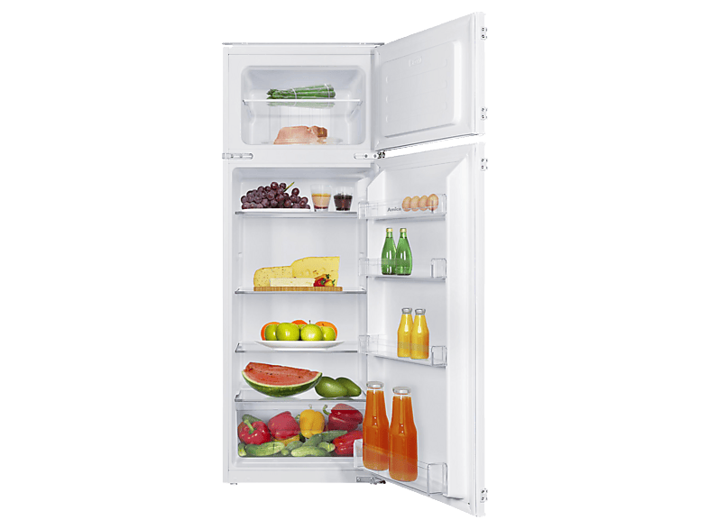 AMICA EDTS 374 901 Kühlgefrierkombination (E, 220 l, 1440 mm hoch, Weiß)