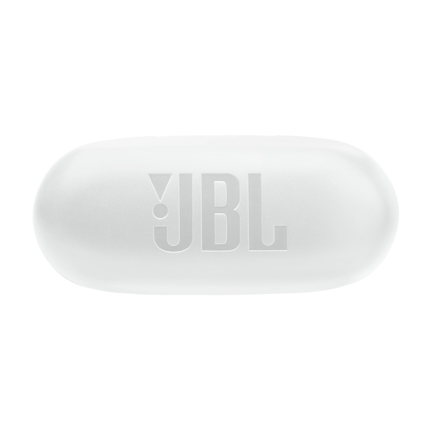 A white JBL charging case.