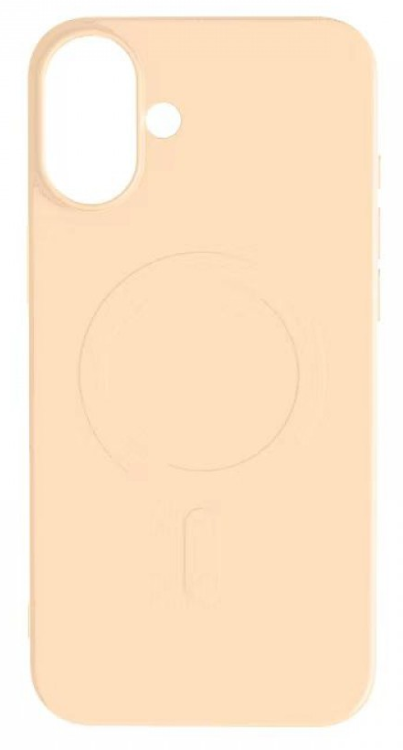CASE AND PRO iPhone 16 mágneses szilikon tok, édes barack (MAG-IPH16-PE)
