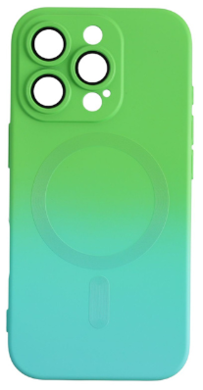 CASE AND PRO iPhone 16 Pro mágneses design tok, kék-zöld (MAG-IPH16PR-BLGR)