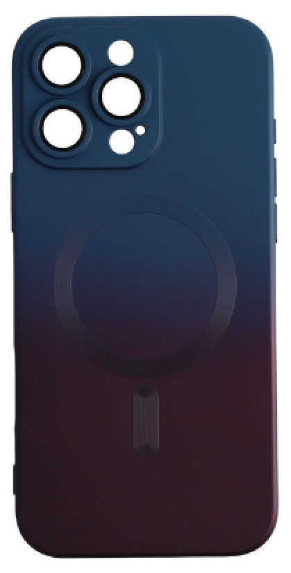 CASE AND PRO iPhone 16 Pro mágneses design tok, sötétkék-pink (MAG-IPH16PR-BLP)